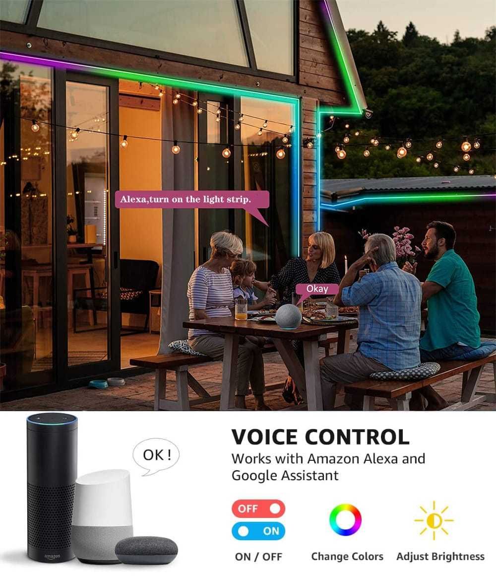 Tuya WiFi Taśma LED RGBIC 5m