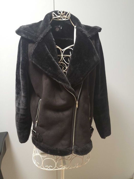 Kurtka miś-kożuszek,  BOOHOO, rozm. S-M ; 36-38