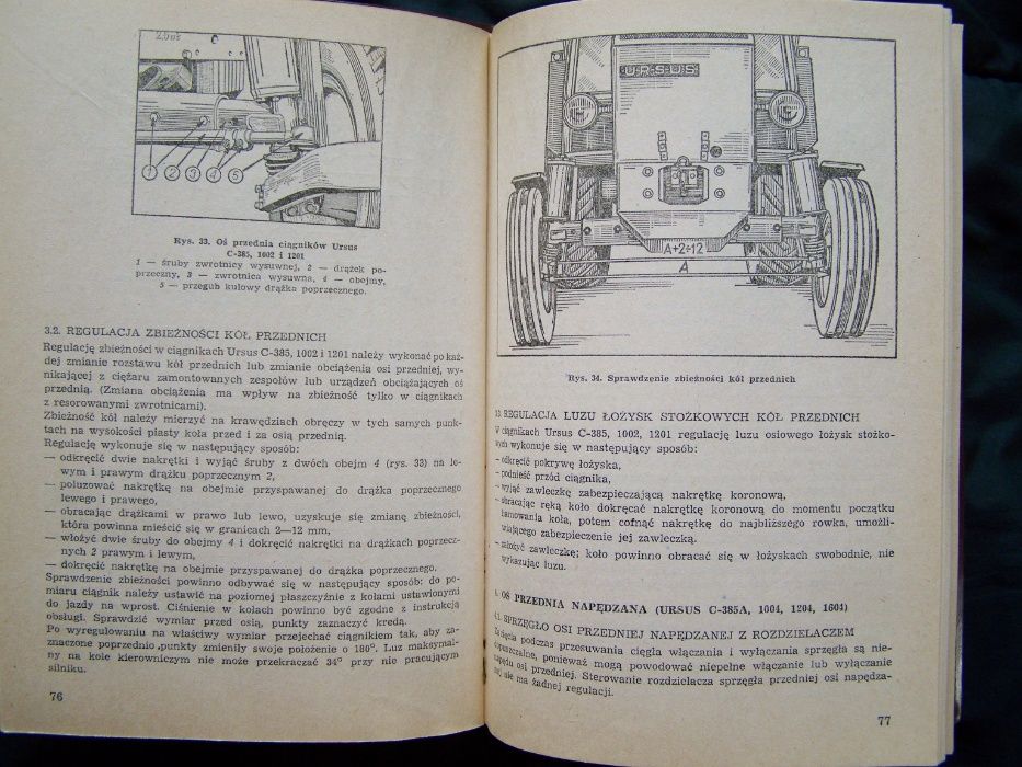 Instrukcja Ursus C385,C385A,902,904,1002,1004,1201,1204,1212,1214,1604