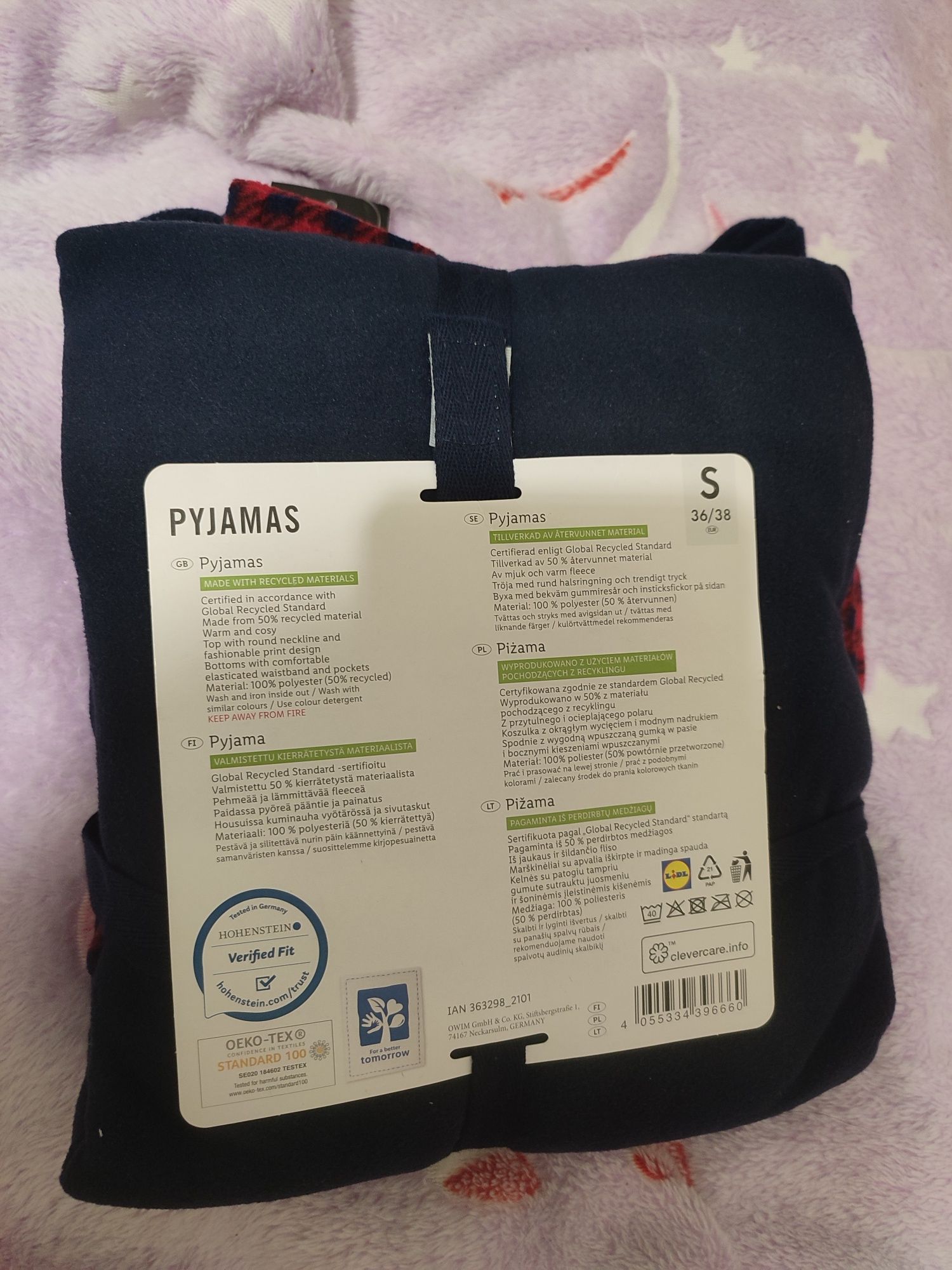 Piżama damska S polarowa