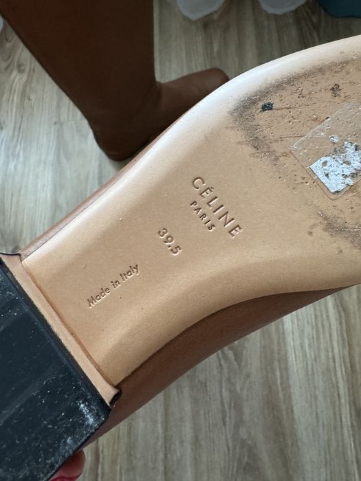 Шикарні чоботи celine з натуральної шкіри, стан 10/10