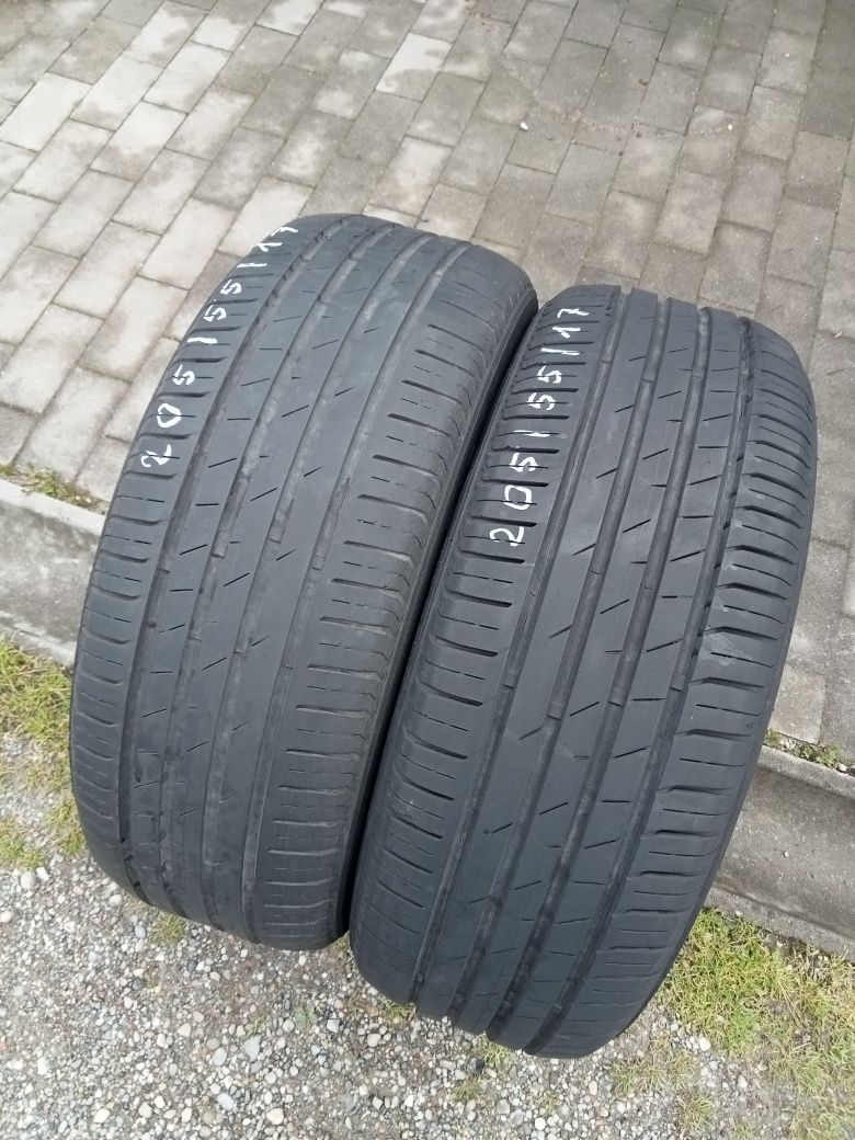 2x Opony Używane Letnie 205/55R17 Ceat
