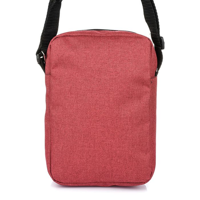 SASZETKA męska materiałowa torba z paskiem na ramię V295 czerwona