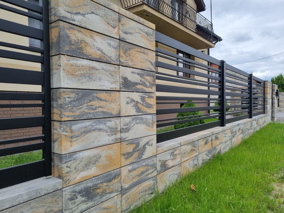 Ogrodzenie Brama Przęsła Furtka Pustak Gładki Łupane Joniec Płot