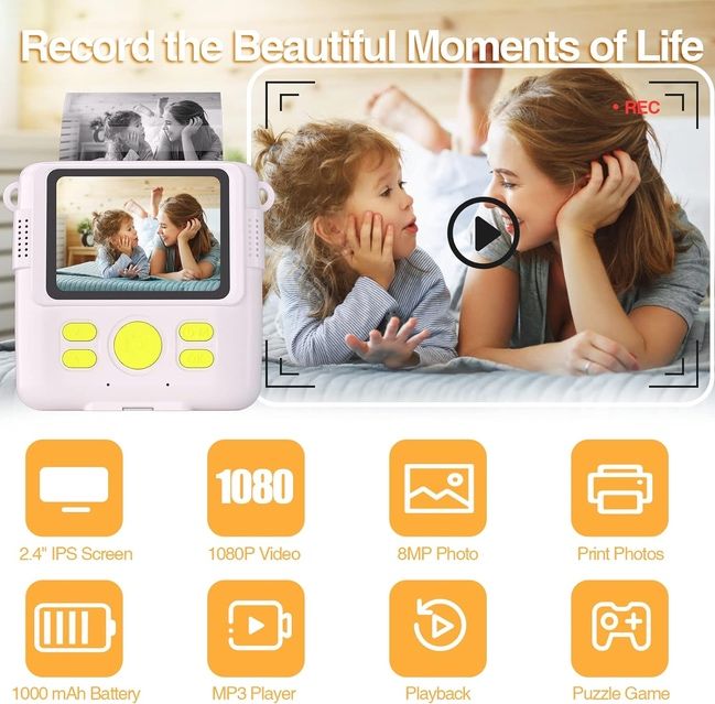 Камера миттєвого друку для дітей