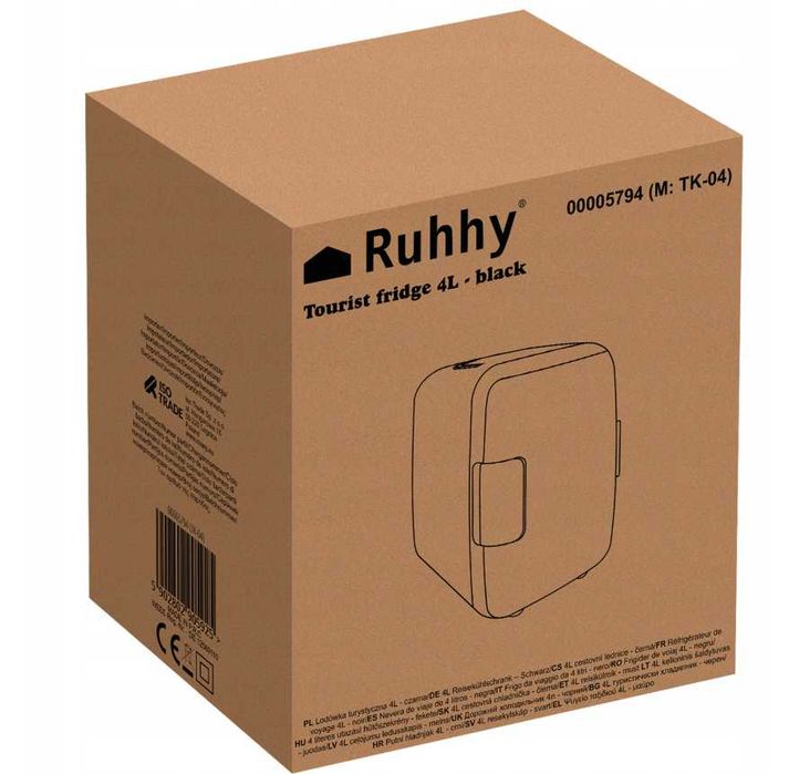 Lodówka turystyczna 4L – mini, 12V/220V, chłodzenie/grzanie