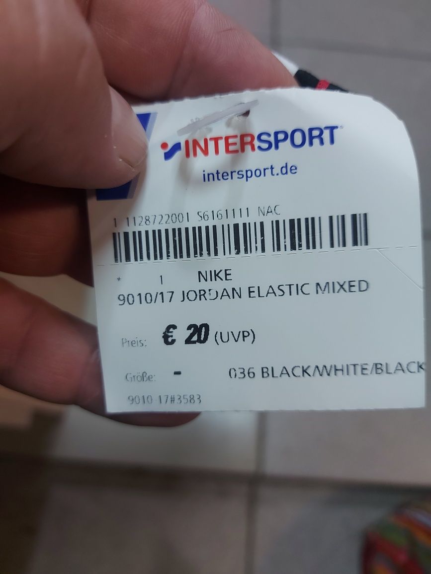 Пов'язка на голову Nike JORDAN MW 3PK BK/WH/BK