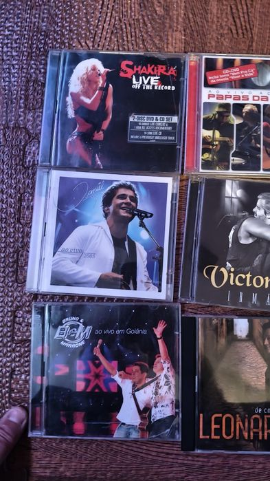 6 CD/DVD Shakira Papas língua Leonardo Bruno e Marrone Daniel 

Novos
