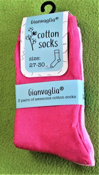 Gianvaglia Bawełniane dziewczęce skarpety r. 27-30