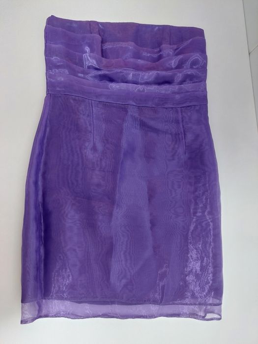 Vestido roxo sem alças
