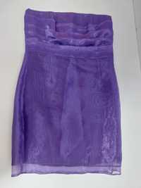 Vestido roxo sem alças