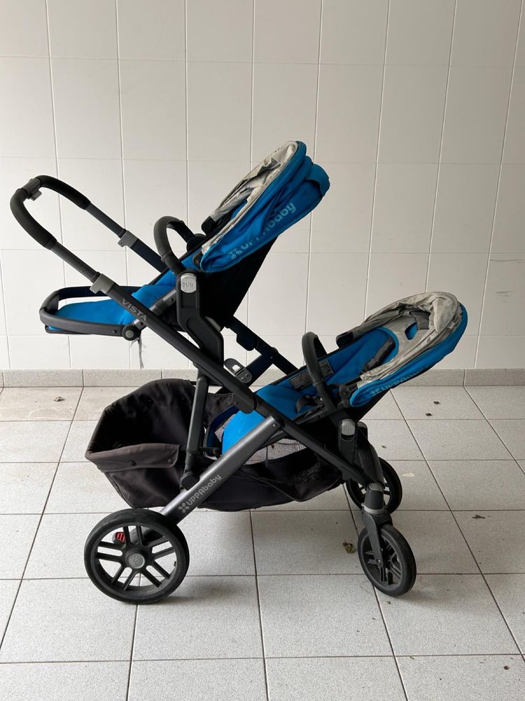 Carrinho de bébé uppababy duplo (inclui alcofa)