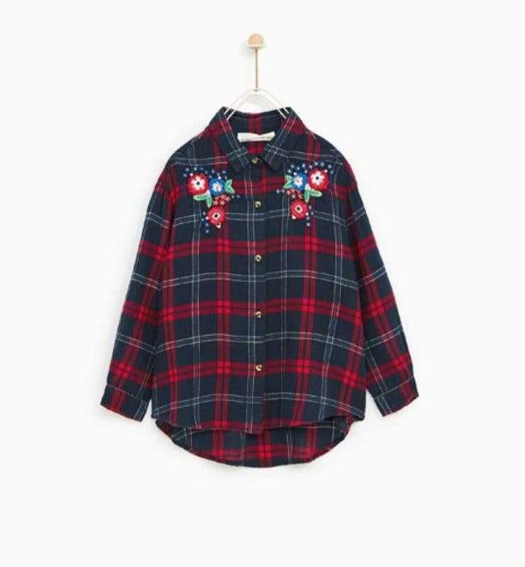 Фланелева сорочка Zara на 164 см