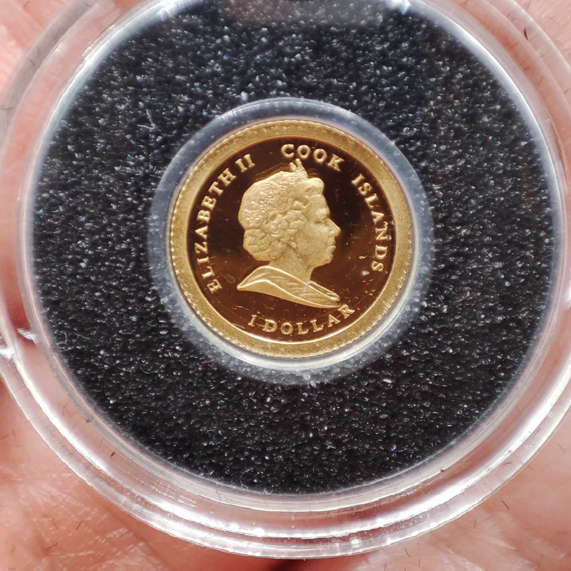 Moneta 1 dolar złoto 999 Wyspy Cooka 2010