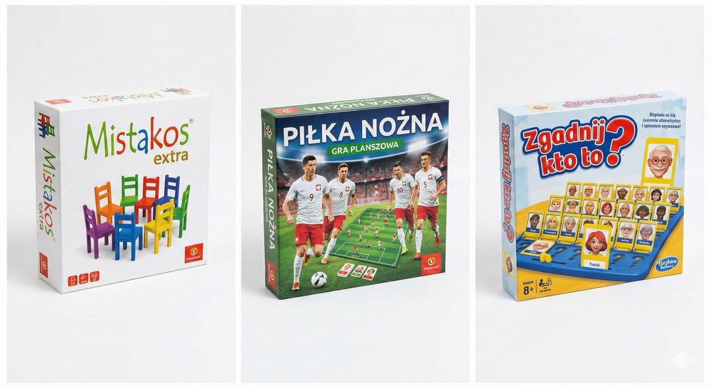 Zestaw gier planszowych dla dzieci + Gratis puzzle