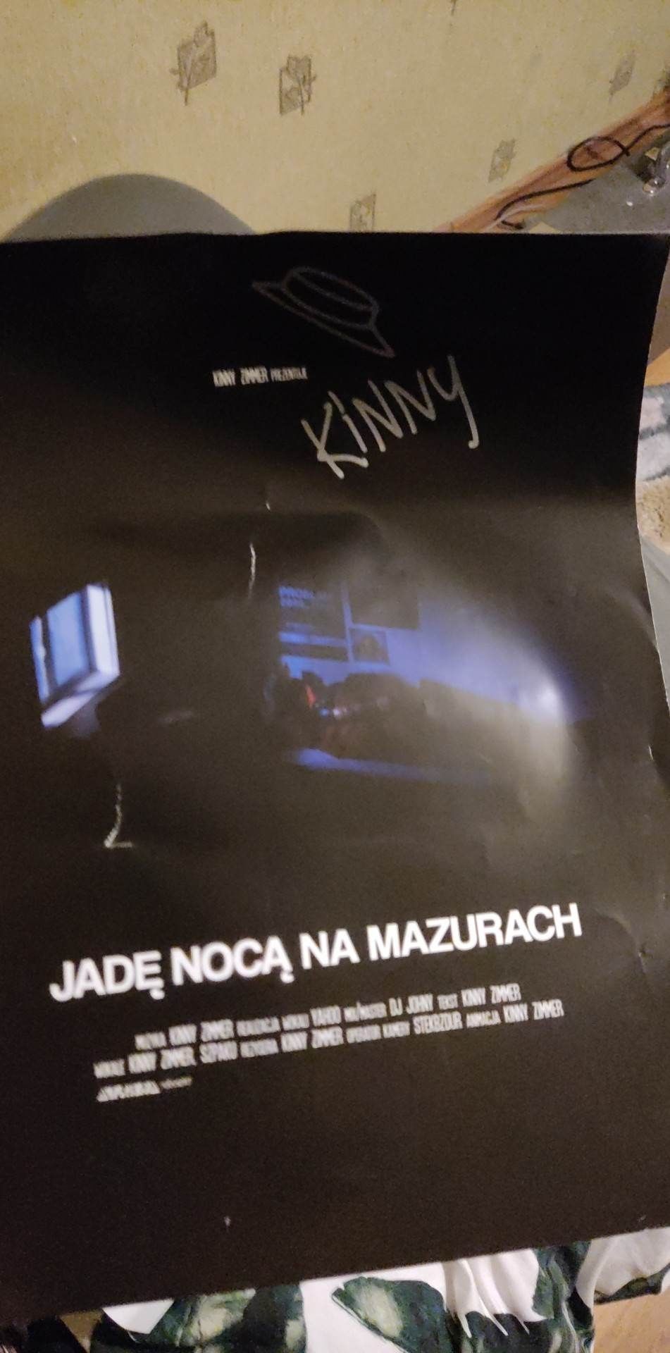 Plakat z autografem Kinny Zimmer z niewydanej płyty unikat