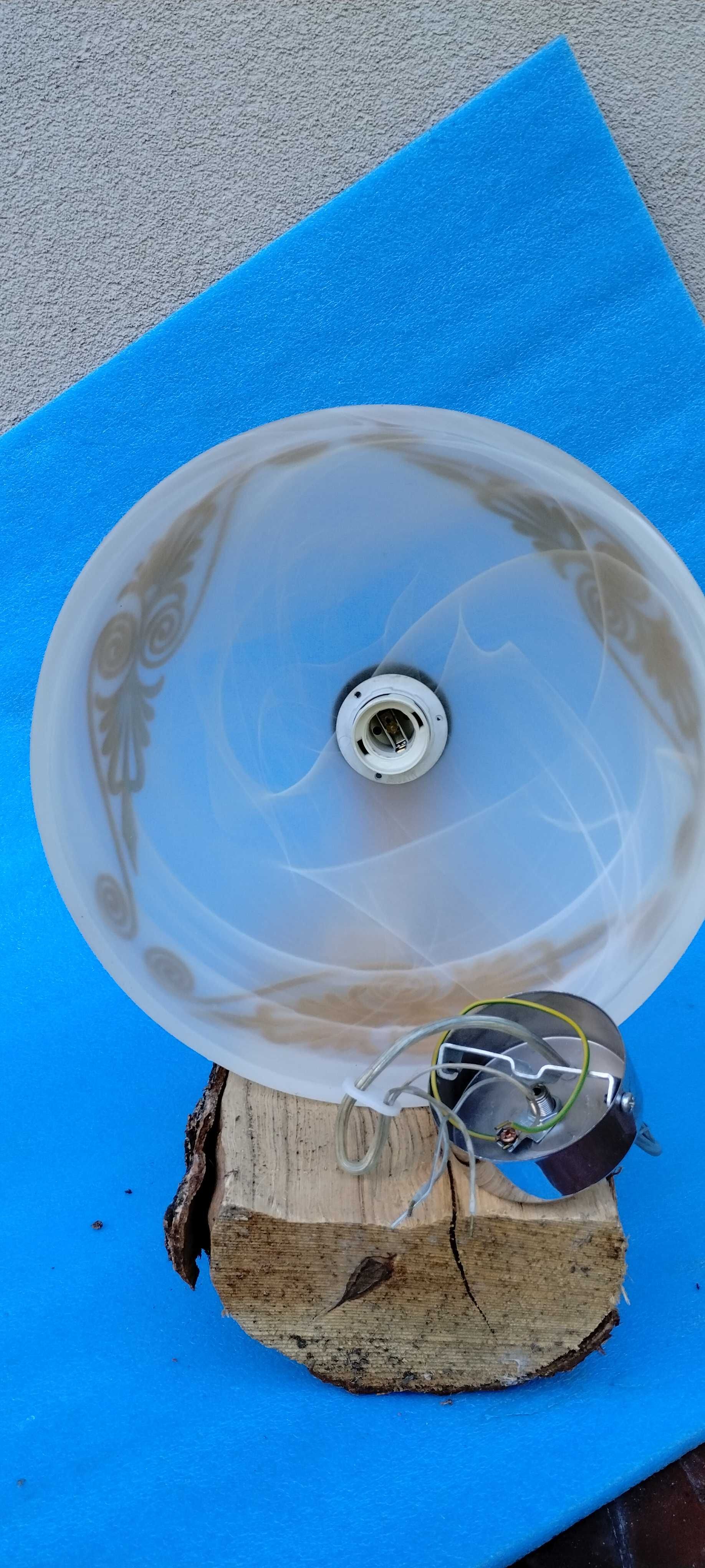 Lampa Wisząca Szklany Klosz