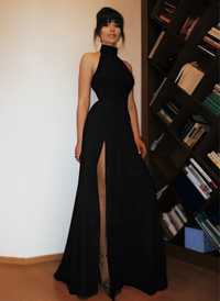 Сукня вечірня / випускна чорна з розрізом | Платье вечернее/ выпускное