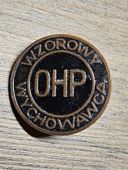 Odznaka OHP Wzorowy wychowawca PRL