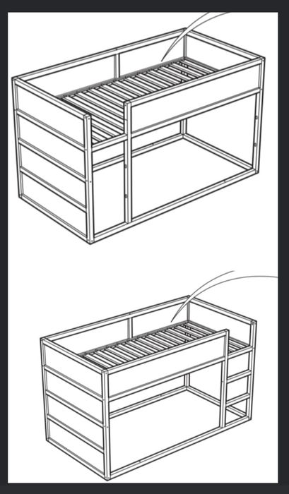Łóżko 90x200 IKEA KURA