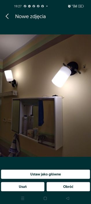 Kinkiet lampa ozdobny