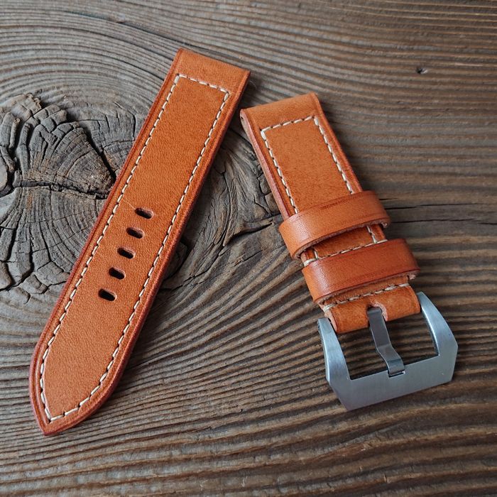 Pasek do zegarka Panerai 24 mm handmade skórzany ręcznie robiony