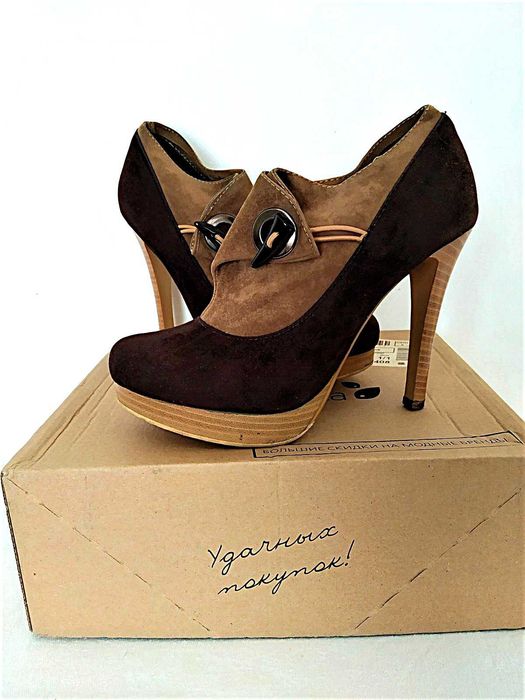 Женские ботинки боты ботильоны на каблуке Desire Unique, 37 размер