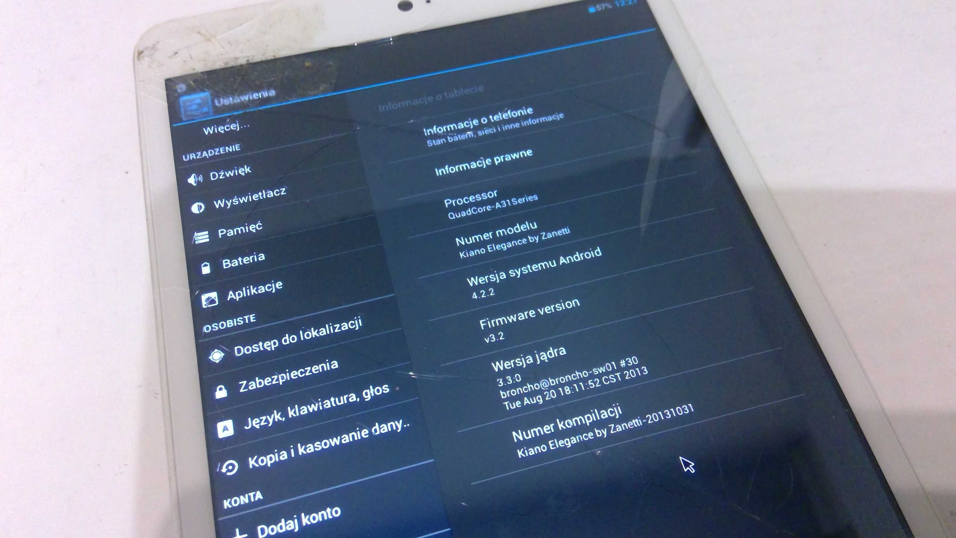 Tablet Kiano Elegance nr1572