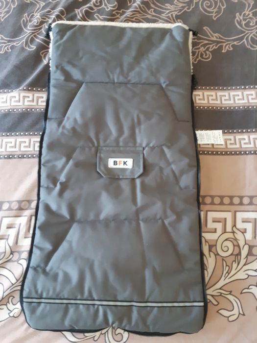 Дитячий зимовий конверт в коляску на овчині футмуф