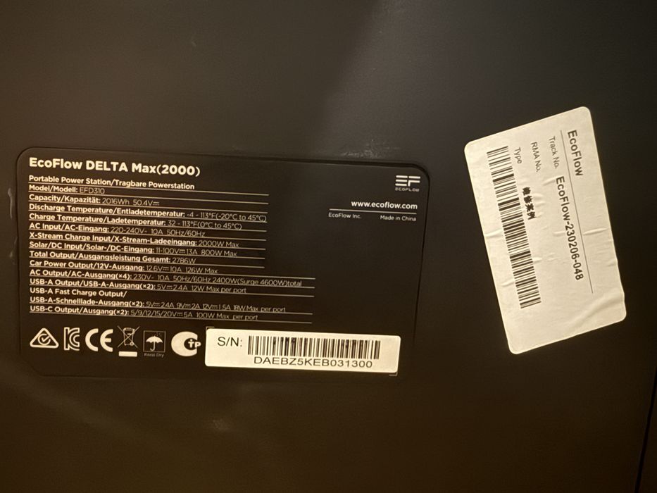 Ecoflow delta max 2000