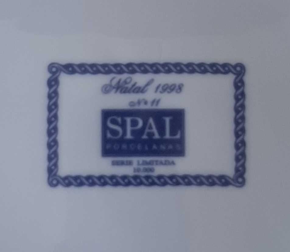 Prato porcelana SPAL Natal 1998 ed. limitada