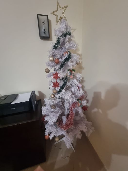 Arvore de natal branca 1.8m