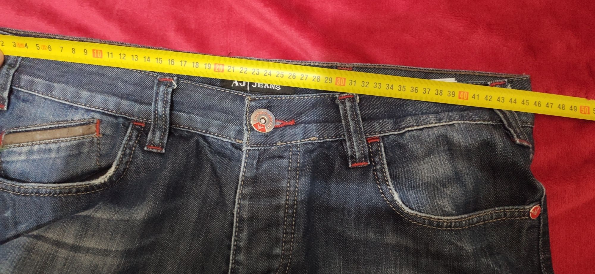 Spodnie jeansowe granatowy marki ARMANI JEANS W 36 Oversize