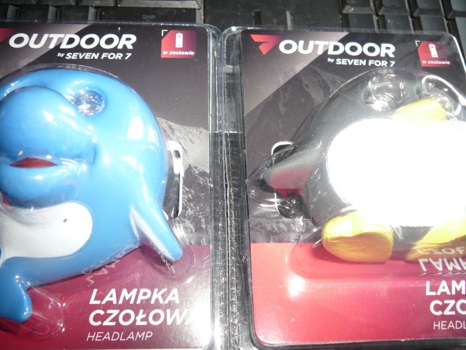Nowa Lampka czołowa Led pingwin, delfin  +gratis