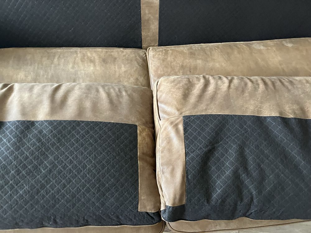 Sofa kanapa 3-4 osobowa 220 cm skóra naturalna loft infustrial