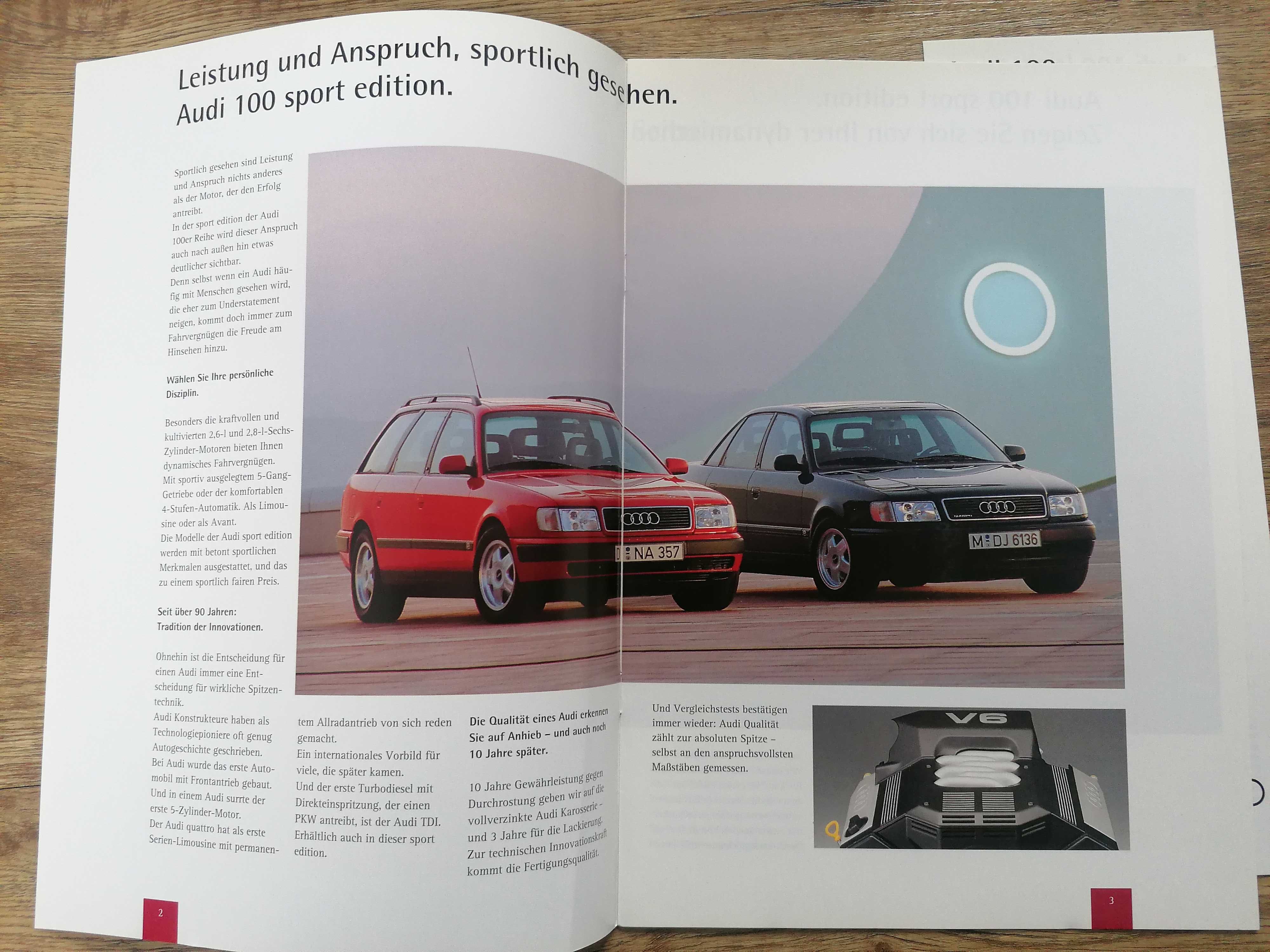 Prospekt Audi 100 Sport Edition