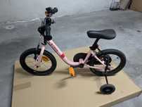 Bicicleta Btwin Rosa Menina Criança 3-5 ANOS 14"