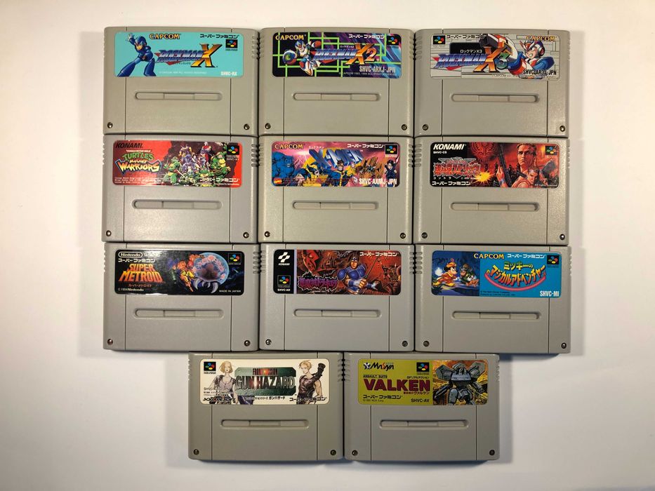 Super Famicom: Super Metroid • Contra • Castlevania • X-Men • TMNT