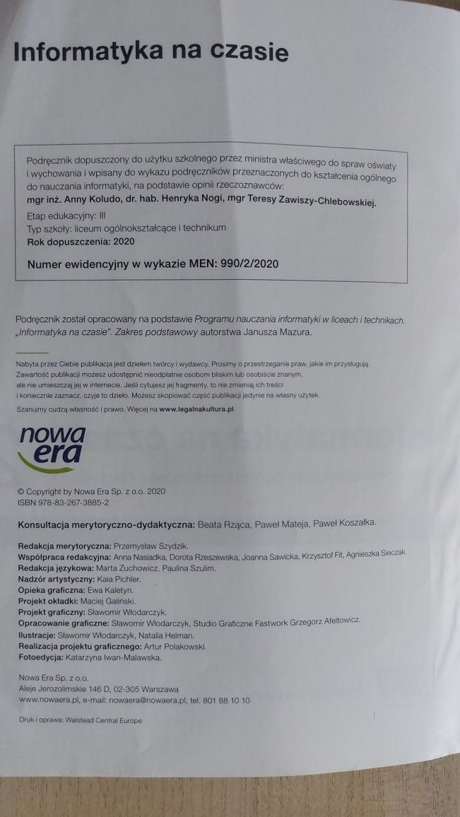 Informatyka na czasie, kl.2