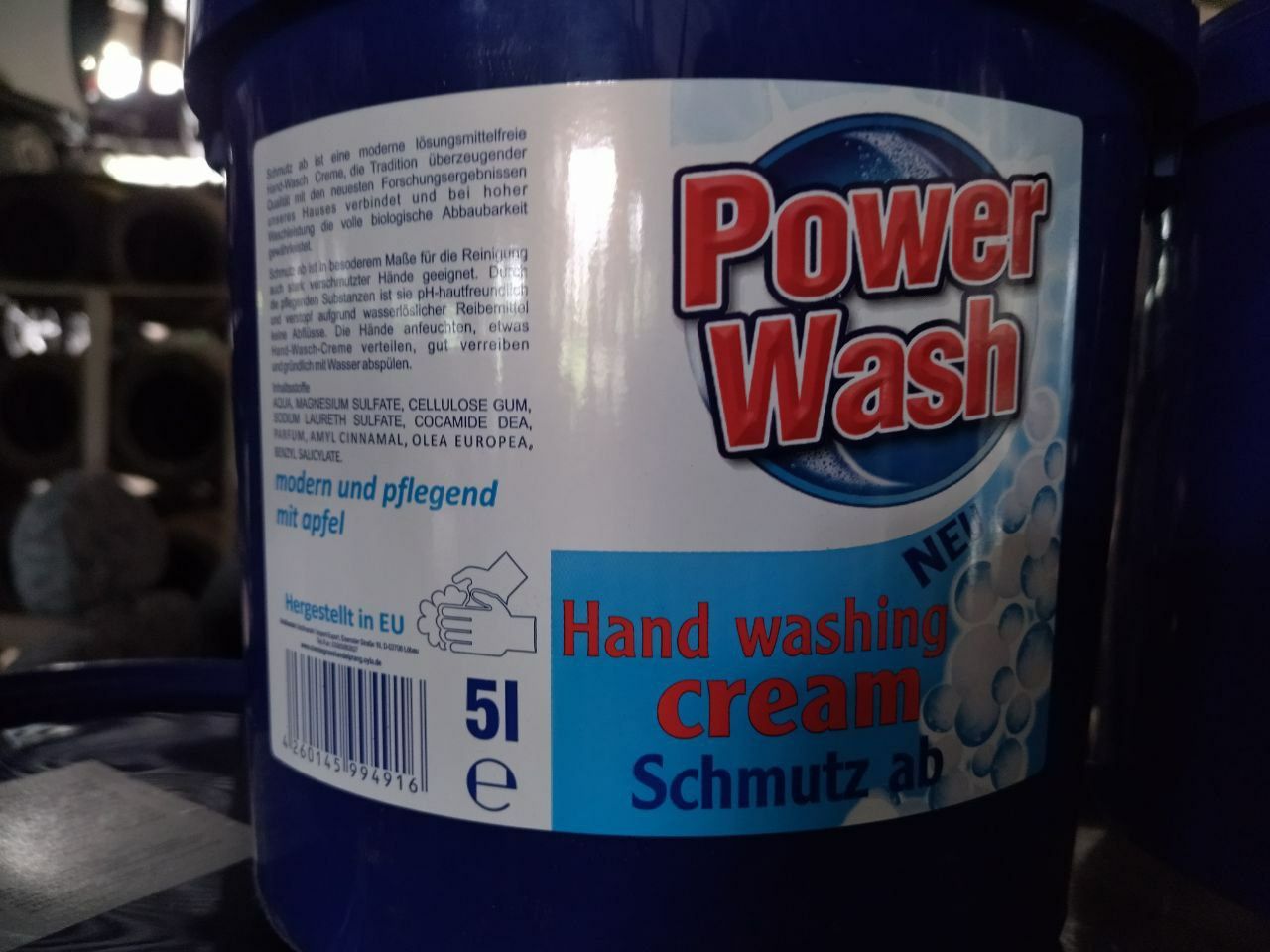 Паста для мытья рук автопаста Power Wash
