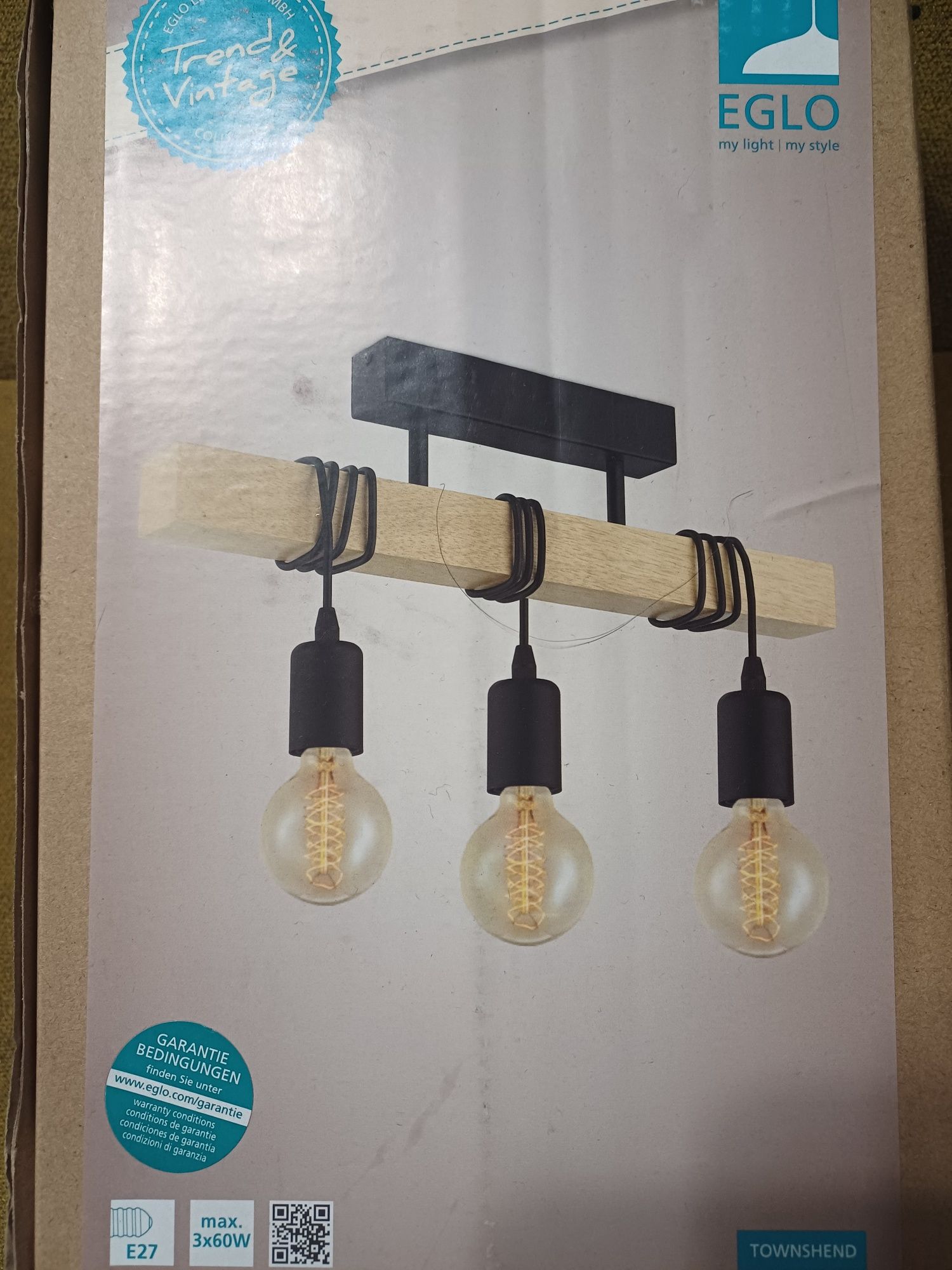Lampa loftowa Eglo 3 x E27 / 60W