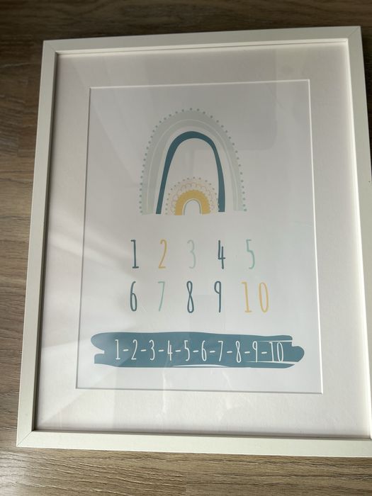 Ramka Ribba Ikea  3szt z plakatem dla dzieci