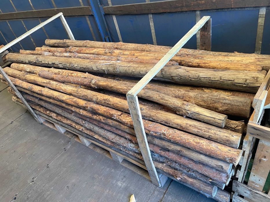 Stemple budowlane drewniane ok 70 szt +-3metrowe