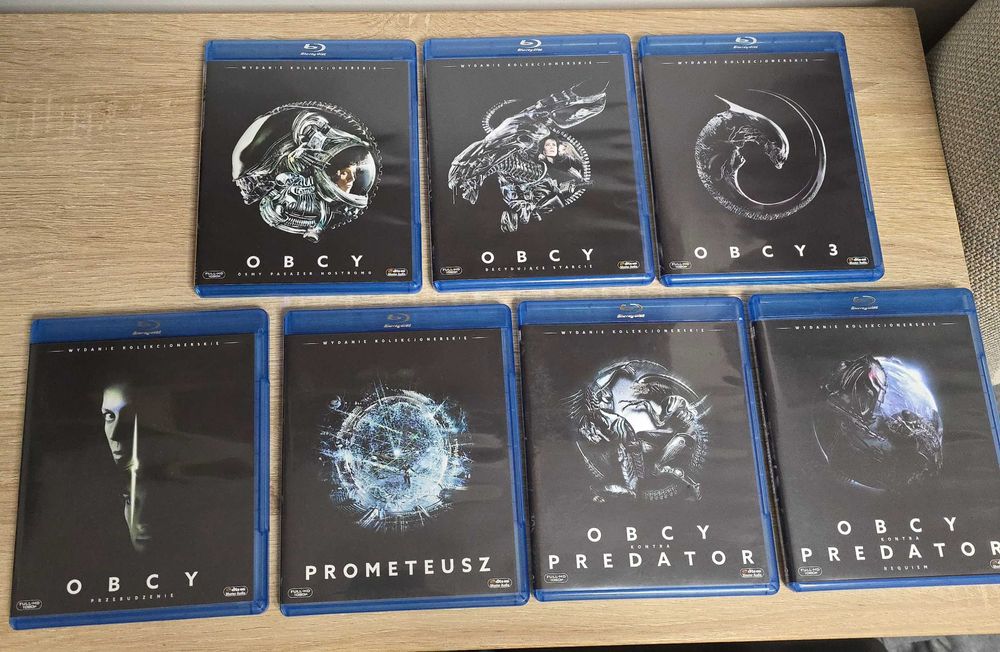 Bluray "Obcy" (kolekcja 7 filmów), PL, bluray, stan BDB