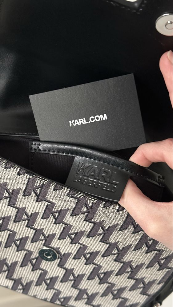 Torebka Karl Lagerfeld original monogram jkrd torba crossbody logo