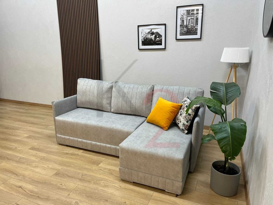 Narożnik Kriss, mały narożnik, sofa, kanapa, rozkładany, gratis