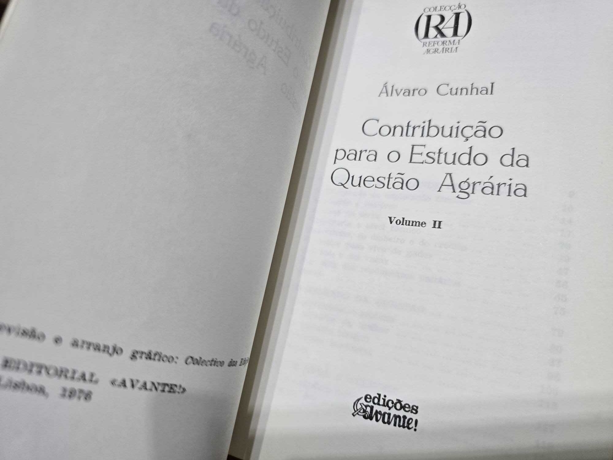 Contribuição para o Estudo da Questão Agrária - Álvaro Cunhal - 2 Vols