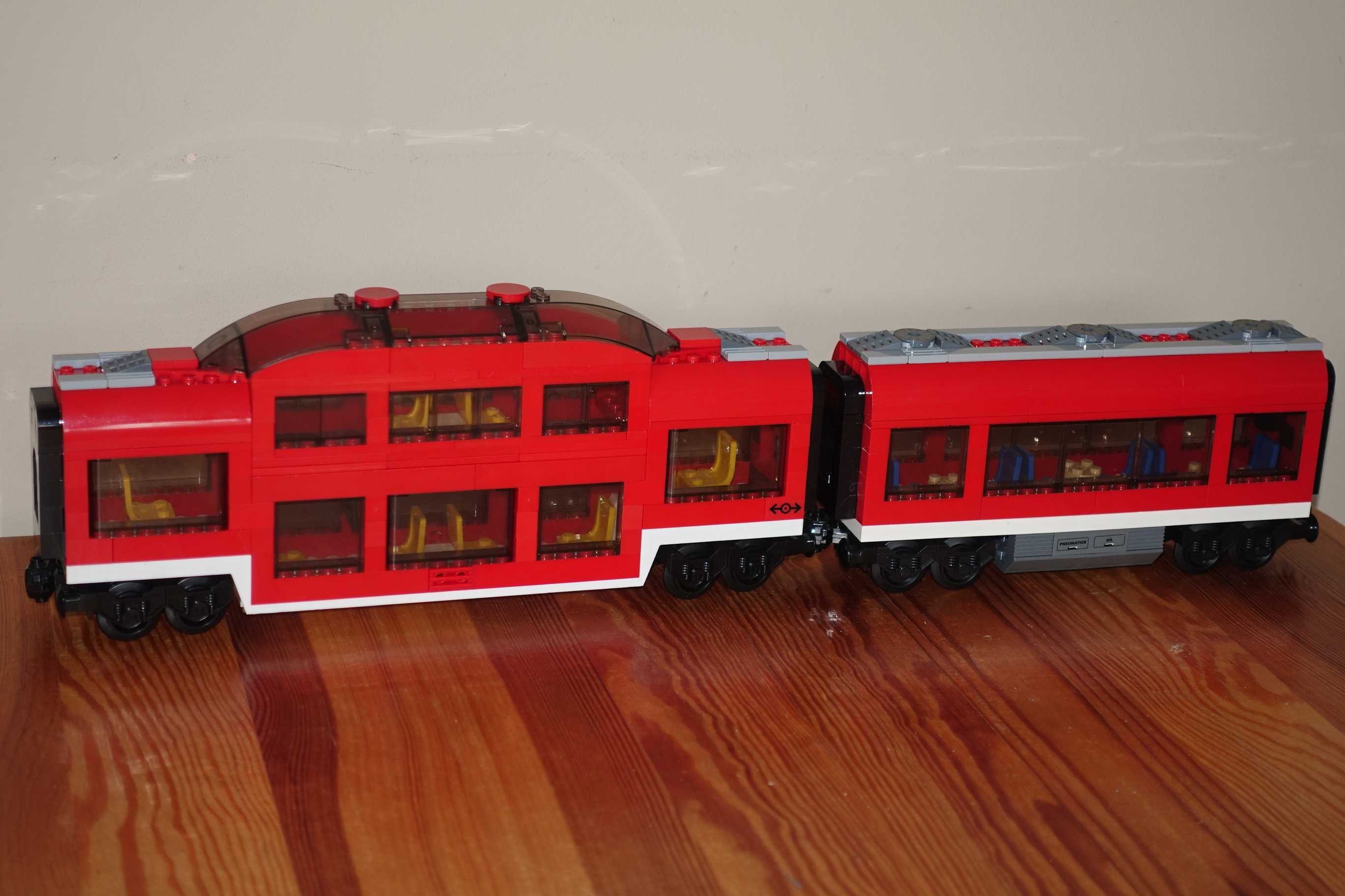 LEGO train, wagon piętrowy do 7938 pociąg GRATIS wysyłka