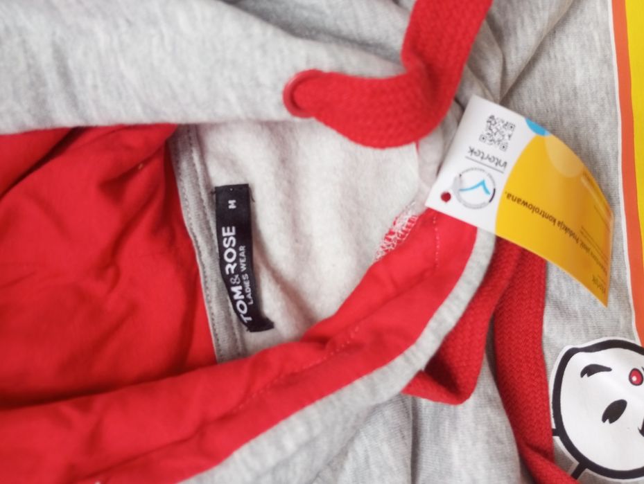 Nowa Bluza damska biedronka szara M