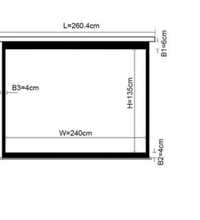 Екран проекційний LOGAN PRMС 4, 240х135см